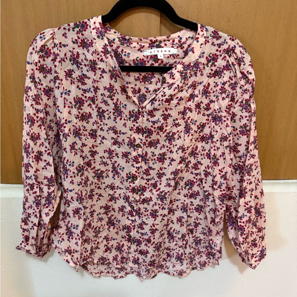 Xirena floral blouse